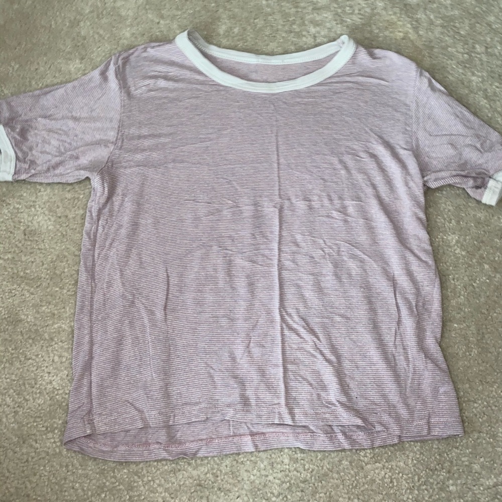 Brandy Melville Pink and White Nadine